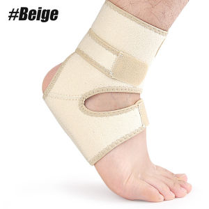 1PCS Adjustable Ankle Support Brace with Silicone Heel Pad – Breathable Neoprene for Sprain Relief & Sports Recovery