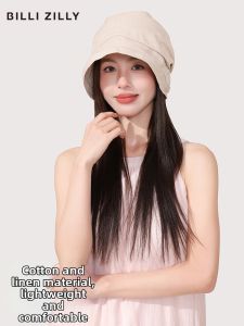 BILLI ZILLY | Cotton Pleated Japanese Style Small Brim Breathable Sun Hat