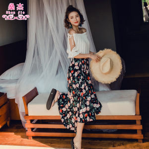 Thailand Seaside Holiday: High Waist Chiffon Skirts & One-Piece Beachwear