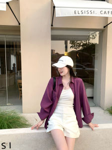 Sun Protection Lightweight Tencel Leisure Shirt and Shorts Set