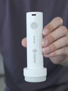 Mini rechargeable radio pump - Smart power-off function + Large suction port universal for compression bags travel-friendly electric pump