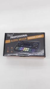 IRIN | IRIN SX11 Audio Mixer 48V Power Sound Card Live Streaming Recording Podcast Studio for YouTube Computer/Phone Sound Card