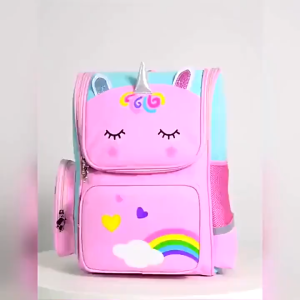 【VIDKHSY Store】2025 Cute Unicorn School Bag for Kids Girls & Boys Waterproof Large Kindergarten Primary Sling Bag School Backpack for Kids