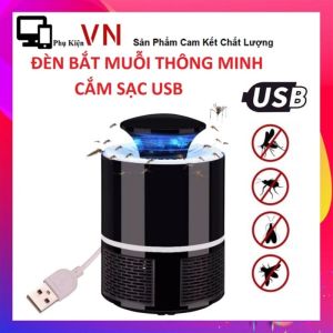 Đèn Đuổi Muỗi / Đèn Bắt Muỗi Diệt Con Trùng Điện Quang Hình Trụ 3D Kiêm Đèn Ngủ Chống Lóa Mắt Có Cổng Sạc USB - Máy Bẫy Muỗi Cao Cấp
