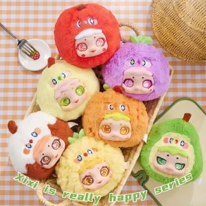 Xixi circe แน่นอนว่า Xile series ตุ๊กตาตุ๊กตากล่องตาบอดผลไม้น่ารักสไตล์จี้ของขวัญของเล่นอินเทรนด์คอลเลกชันพวงกุญแจ ของขวัญ