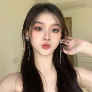 【♡Lovely girls house♡】1Pair ผีเสื้อแฟชั่นกับตุ้มหูผู้หญิง Ins ต่างหูรูปหยดน้ำ