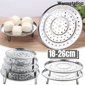 18-26CM Stainless Steel Steamer Rack Insert Stock Pot Steaming Tray Stand Cookware Tool Bread Tray Kitchenware Cooking Tools