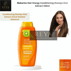 Makarizo Hair Energy Fibertherapy Conditioning Shampoo 330ml Perawatan Rambut Rontok Kering Rusak