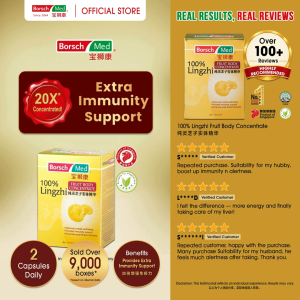[EXP: 04/27] Borsch Med 100% Lingzhi Fruit Body Concentrate 430mg x 60 vegecaps