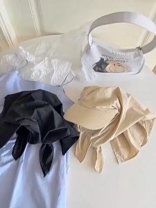 Mũ Lưỡi Trai Kèm Khăn Trùm Che Nắng – Kiểu Dáng Hot Trend Chống Nắng Toàn Diện Cực Chill Mùa Hè