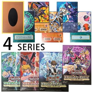 100pcs Yu Gi Oh Anime Style Cards Blue Eyes Dark Magician KAIBA RAFAEL Orichalcos‌‌ Yugioh DM Classic Proxy DIY Card Kids Gift