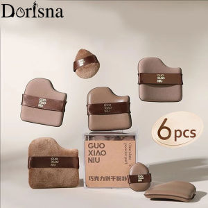 Dorisna 6Pcs/set Makeup Blender Puff Air Cushion Foundation Makeup Sponge Loose Powder Puffs Cosmetic Applicator Tool