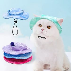 Mũ Tai Bèo Nón Vải Cho Chó Mèo Mùa Hè Che Nắng Thoáng Khí