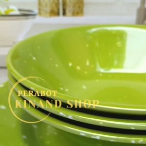 melamin set tebal isi 6 pcs piring makan cekung  campur mangkuk bulat bakso tebal