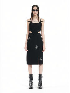 Summer Butterfly Bone Strap Dress