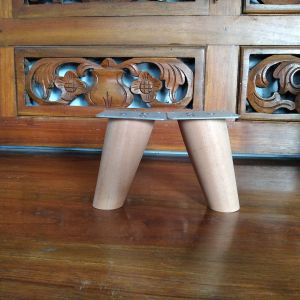 kaki meja buffet tinggi 10cm pakai plat besi