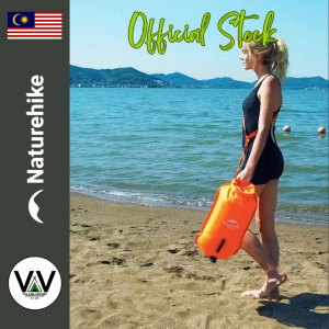 NATUREHIKE Floating Dry Bag 18L Waterproof Swim Buoy with Waist Strap – 18kg Buoyancy