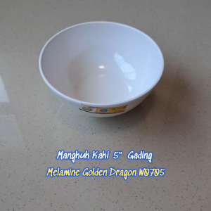 Mangkuk Kaki 5" Melamine - Golden Dragon W0705
