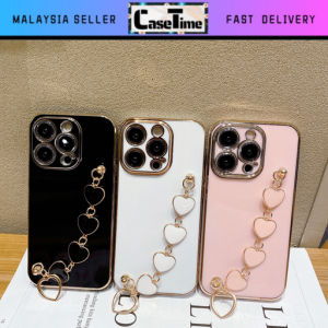 REDMI 10 9A 9C 9T 10A 10c A1 12 12C 13 13C Note 9s 10 10s 4G 10 Pro 11 11s Note 11 Pro Note 12 Note 12 Pro Note 12 Pro Plus Note 13 Note 13 Pro Note 13 14 Pro+ Plus 4G 5G electroplated love chain holder soft case