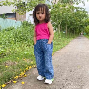Quần Jean Ống Rộng Cho Bé Gái Từ 12-40KG