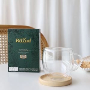 สูตรใหม่ BiLynd Koffee  กาแฟบิลินด์ กาแฟหญ้าหวาน คุมหิว อิ่มนาน แคลอรีต่ำ ( 1กล่อง มี10ซอง ) ส่งฟรี