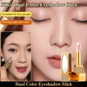 Silky Eyeshadow Stick Eyeshadow Stick Nude Dual Color Makeup Pearlescent