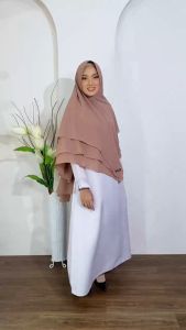 KHIMAR SYARI JUMBO KERUDUNG SABRINA TIGA LAYER / JILBAB SYARI / KHIMAR JUMBO