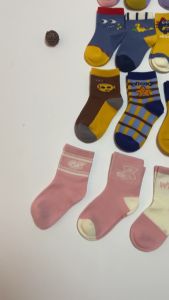 HIPPOLAND ( 1 set isi 5 pasang ) Kaos Kaki Anak Jaring Adem perempuan laki-laki / prempuan Aneka Motif Lucu Kartun Motif ( 3-8 tahun ) 444-445