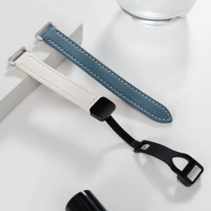 Huawei Band 9 Compatible Leather Strap with Magnetic Buckle for Men Smart Watch Replacement Bracelet Suitable for Honor Models