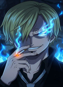 Bandai | Oil Painting Vinsmoke Sanji One Piece By Numbers Home Decor Modern Wall Decor for Living Room Bedroom Perfect Gift No Frame