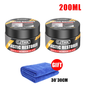 Car Plastic Restorer Auto Interior Panel Renewal Wax Coating Leather Plastic Rubber Polish Repair Auto Reconditioning Cream Care