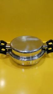 Chảo (nồi) vung úp inox Natural Ware 2in1 nội địa Nhật size 26x6.5cm và 25x6cm (mã 991) Dùng được bếp từ