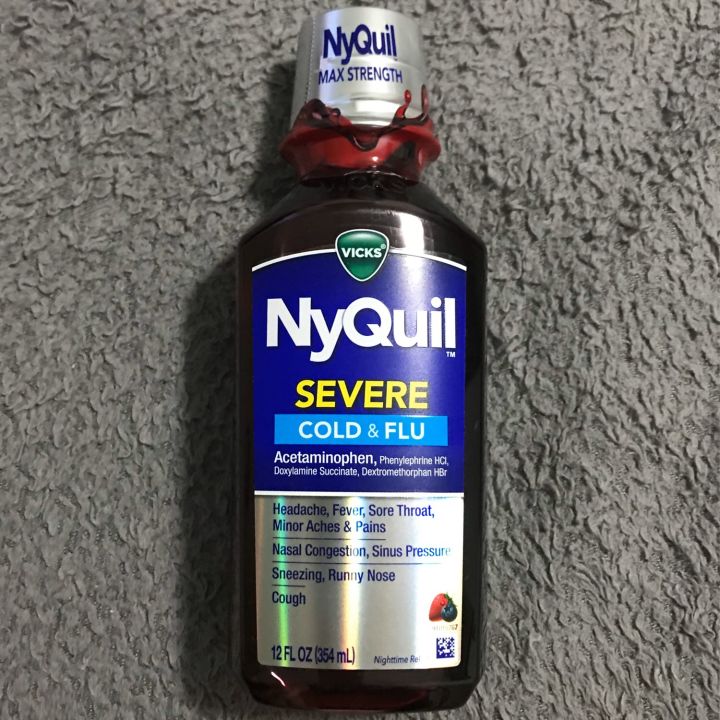 Vicks Nyquil Severe Cold and Flu 354ml Expiry May 2025 | Lazada PH