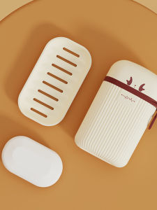 Hộp Đựng Xà Phòng Du Lịch Hai Lớp Tiện Dụng JOJOS L. PD. Mr Grocery Nordic Style Pure Color Soap Holder Travel Essential