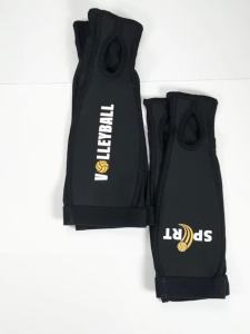 1Pair Sports Volleyball Arm Sleeves for Girls Passing Forearm Sleeves with Protection Pads and Thumbhole for Youth