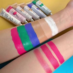 Rebellious Girl 6 Colors Eye Primes Waterproof Long-lasting Liquid Eyeshadow Base Cream Eye Shadow Primer for Any Shadow Makeup Setting