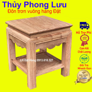 Đôn vuông trơn nguyên khối phòng khách 25x25 Cao 25cm