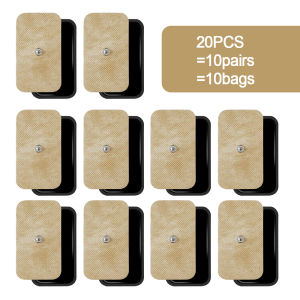 10/20Pcs Electrodes Pads 5x9cm Reusable Non-woven Tens Massager Gel Parch for EMS Nerve Muscle Stimulator Body Massage Machine