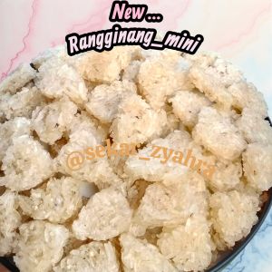 rangginang mentah ketan putih (mini/cilik) 10keping