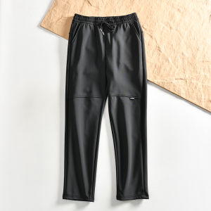 Quần Dài Thường Ngày Bằng Vải Lót Lông Cừu Graphene Tự Làm Nóng Quần Dài Ngoài Trời Chống Gió Mùa Đông Cho Nam Quần Dài Ống Đứng