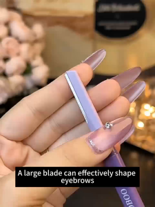 Double-Ended Eyebrow Trimmer Fashion Beauty Essential Safe For Novice Beginners Stainless Steel Eyebrow Shaper