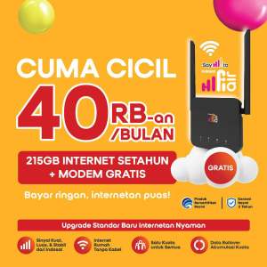Indosat Ooredoo Hutchison Hifi Air Modem Wifi HKM 127A Free Kartu TRI 215 GB 12 Bulan