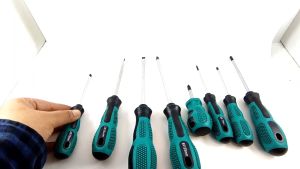 PROMO SKIUNT Obeng Set Reparasi Magnet 10 in 1 Komplit Serbaguna Super Kuat Baja Bolak Balik