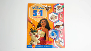 Disney Moana 5 In 1 Colouring Book With 60+ Stickers & Fun Activities For Kids