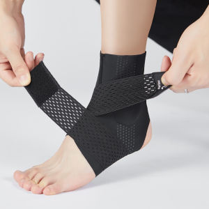 Veidoorn Premium Adjustable Ankle Support Brace with Silicone Pad Massage Point Sport Fitness Ankle Brace Foot Protection