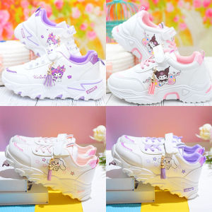 ULEEK Christmas Anime Sanrioed Cinnamoroll Sneakers Kawaii Kuromi Cartoon Student Running Shoes Child Outdoor Casual Shoes Cute Kids Shoes Gift