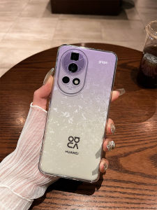 LingRong Huawei Nova14 Phone Case Gradient Solid Color 12Ultra New Model Transparent Advanced 11SE Full Lens Protection 13Set 8SE Creative 10 Personality Simple 9 Enjoyment 80 Soft pro Anti-Fall