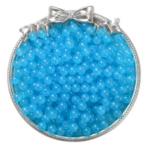 Handmade Glass Imitation Jade round Beads Loose Beads Jewelry Accessories Bracelet Necklace Craft Materials DIY Beads