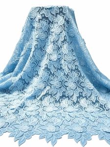 3D Floral Appliques Guipure Lace Heavy Embroidered Water Soluble Cord Fabric African Cupion Cloth Dubai Wedding Dress AT2985A-1