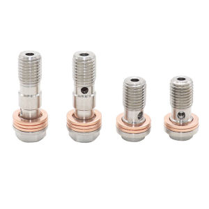 Motorcycle Brake Caliper Banjo Bolt Screw Nipple M10X1.0MM/1.25MM 304 Stainless Steel For Honda Yamaha Kawasaki Suzuki